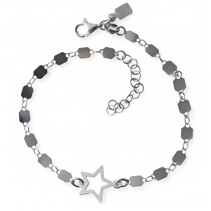 Pulsera chapitas estrella
