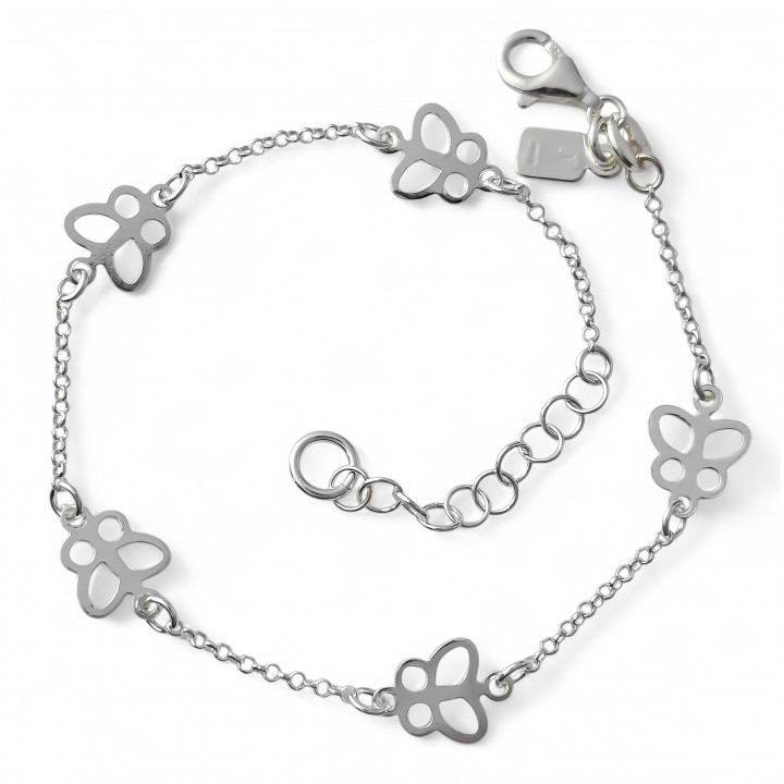 Pulsera mariposas caladas