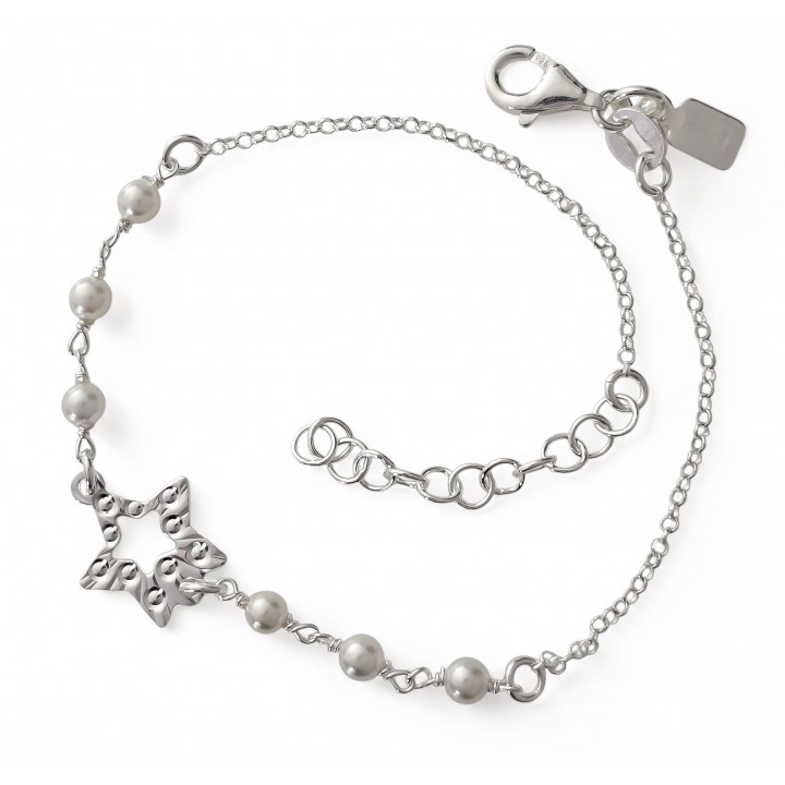 Pulsera perla estrella...