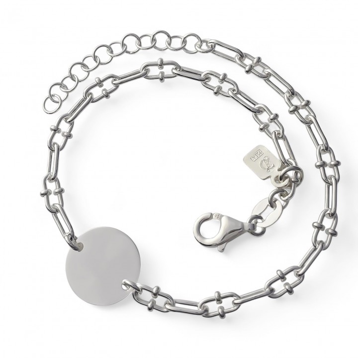 Pulsera eslabones disco