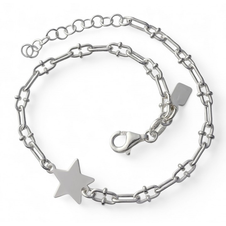 Pulsera eslabones estrella