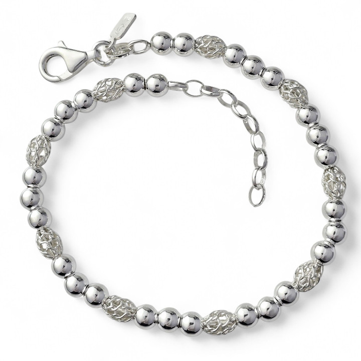 Pulsera bolas toneles
