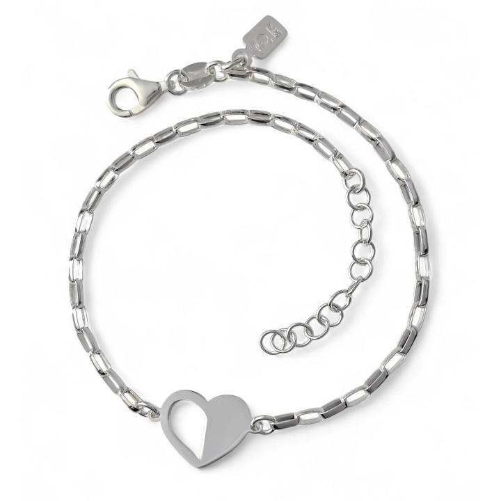 Pulsera corazón cadena...