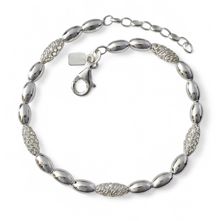 Pulsera toneles filigrana