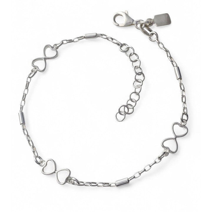 Pulsera corazones palitos