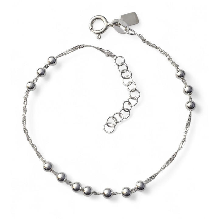 Pulsera singapur bolas