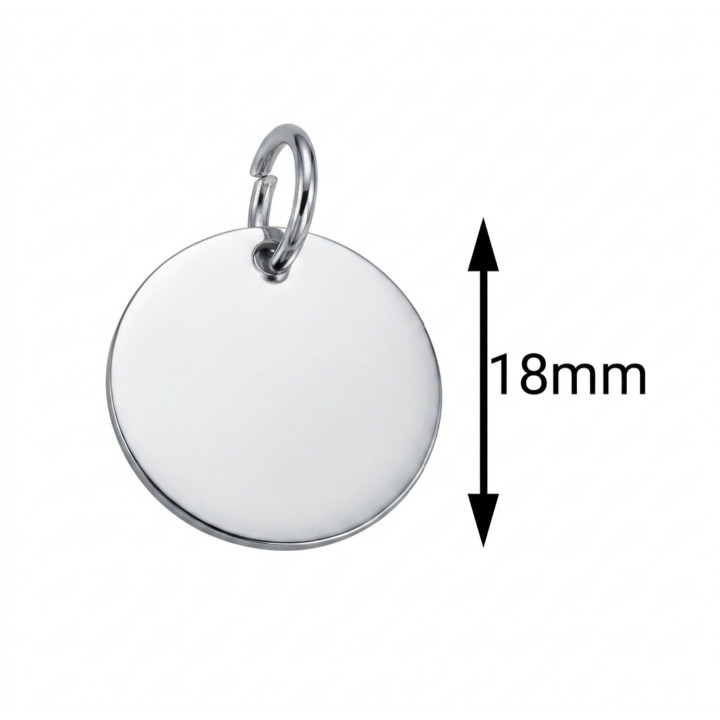 Colgante disco 18 mm