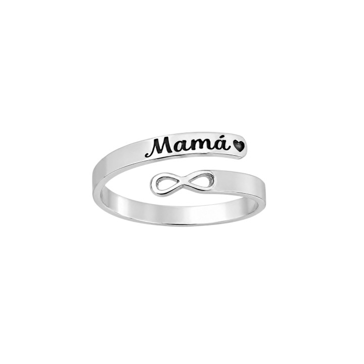Sortija cruzada mamá infinito