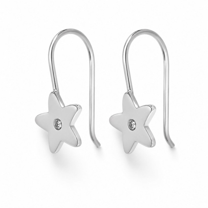 Pendiente estrella piedra