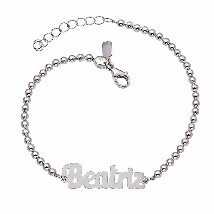 Pulsera bolas nombre