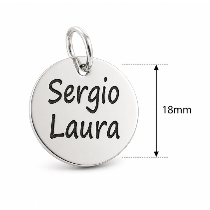 Colgante nombre 18mm