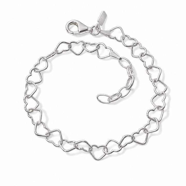 Pulsera corazones entrelazados