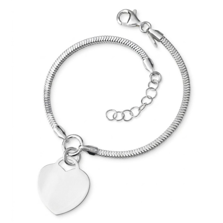 Pulsera corazón cadena cola...