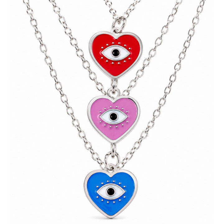 Gargantilla corazón ojo turco