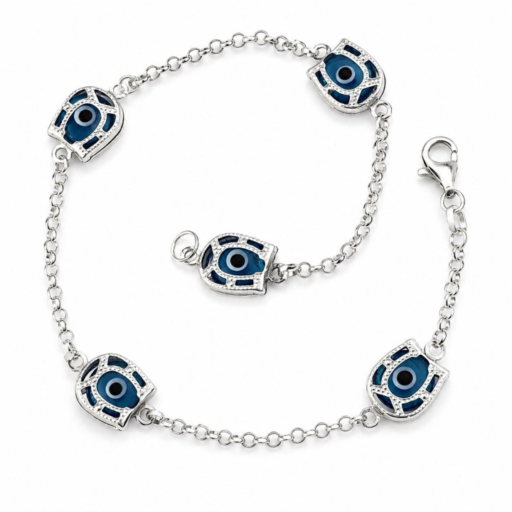 Pulsera ojo turco herradura