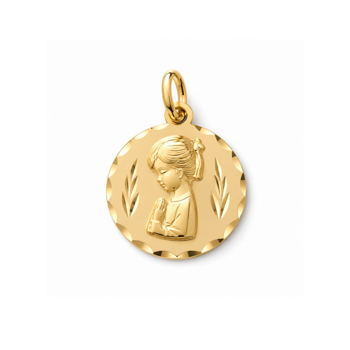 Colgante medalla Virgen...