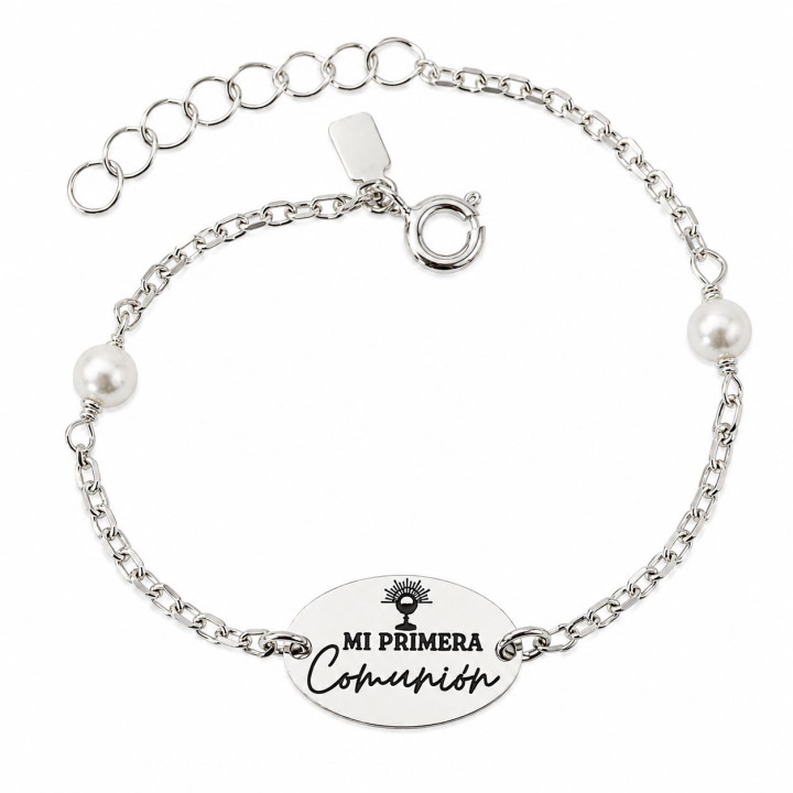 Pulsera comunión perla