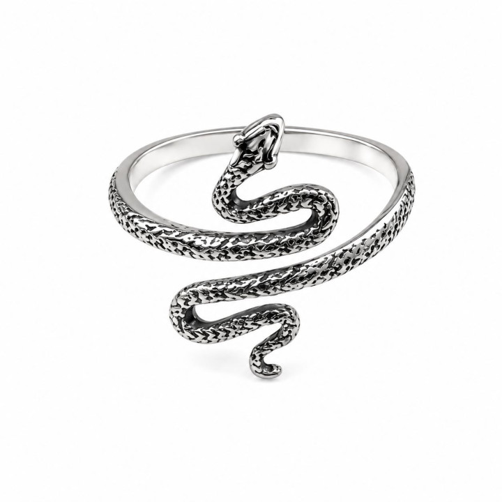 Sortija serpiente oxidada