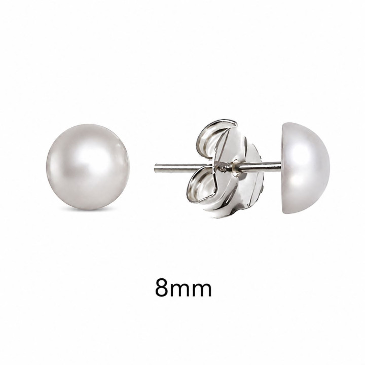 Pendiente M/perla 8mm