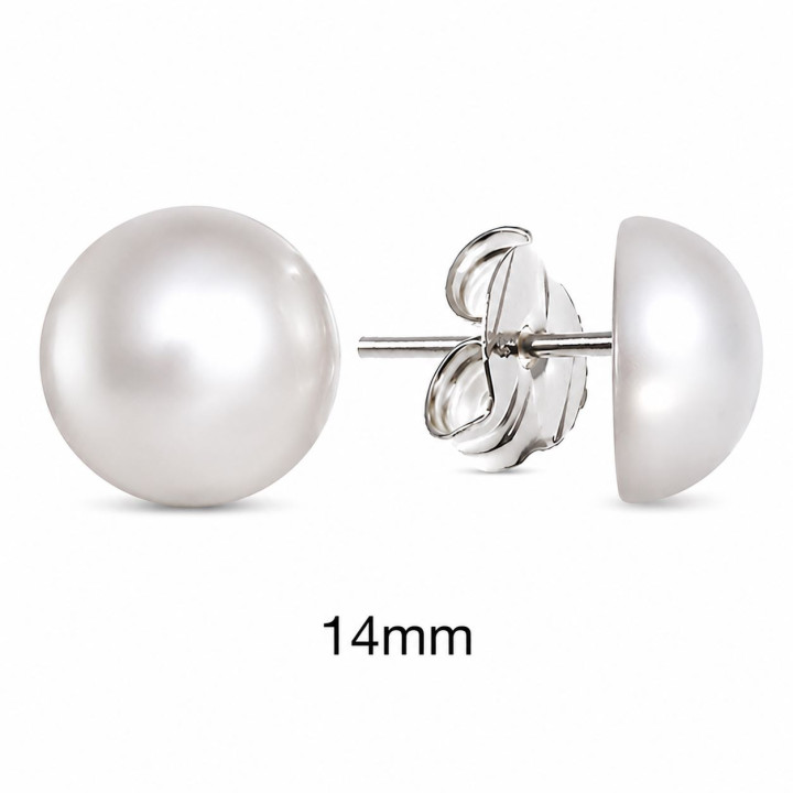 Pendiente m/perla 14mm