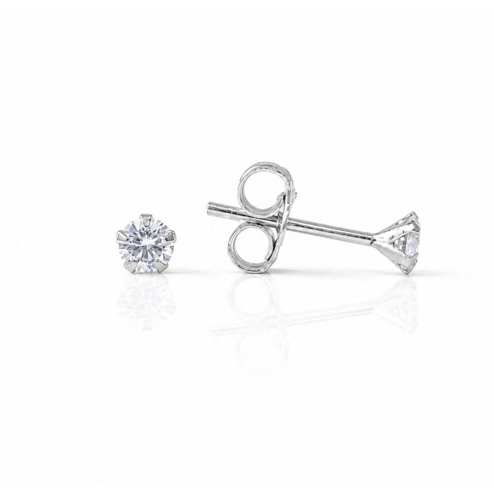 Pendiente circonita garra 3mm