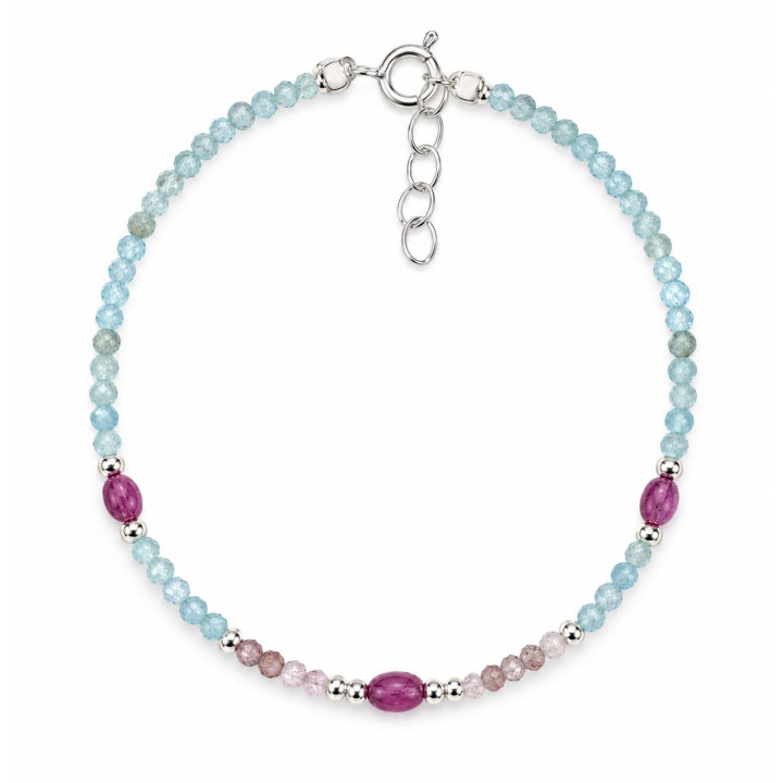 Pulsera piedra color