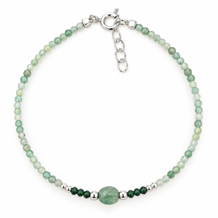 Pulsera piedra color