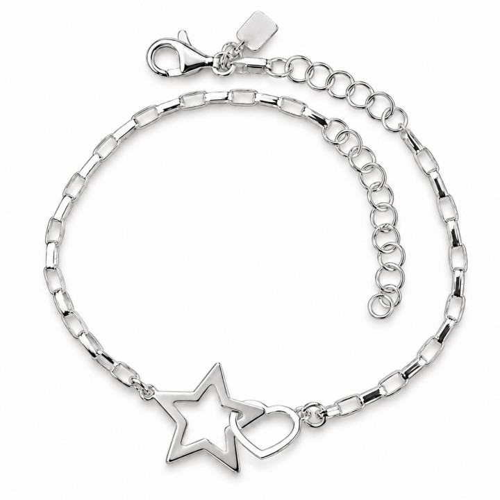 Pulsera corazón estrella
